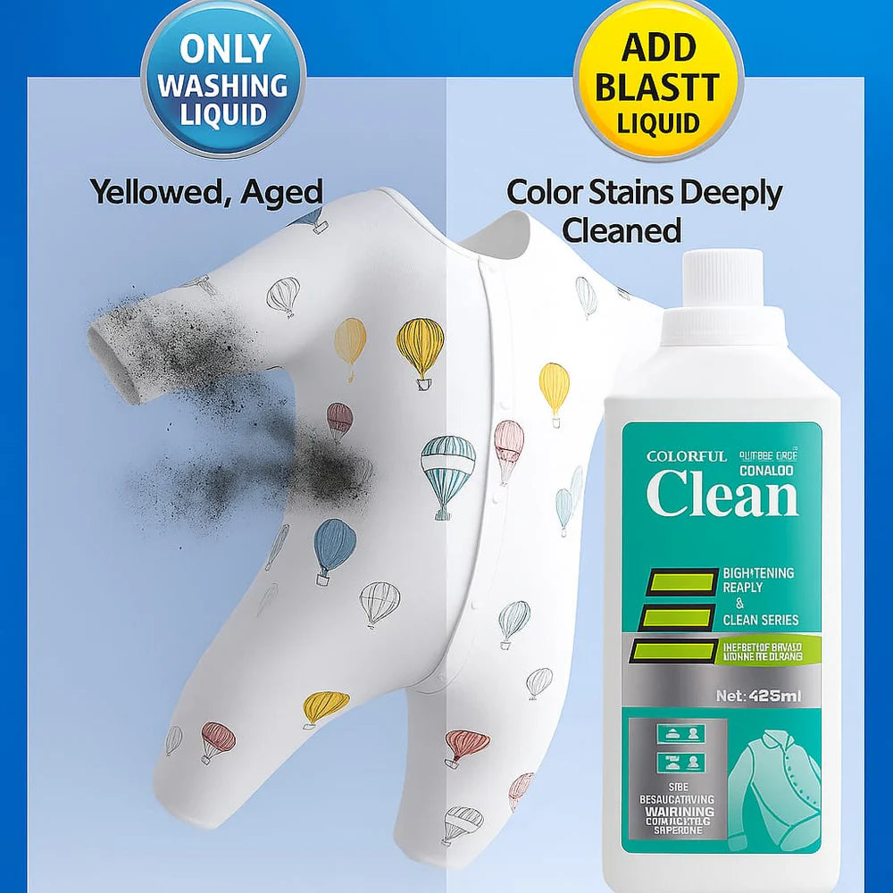 8 in 1 Colour Bleach Laundry Detergent Stain Remover 🧺